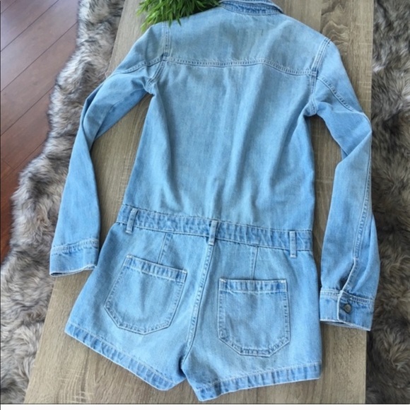 Hollister chambray blue denim romper - Picture 5 of 5